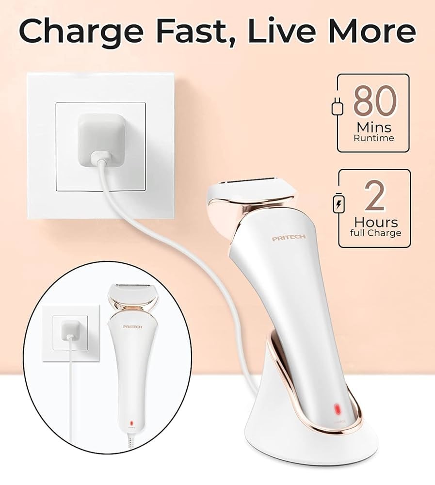 Electric Lady Shaver Cordless, Womens Bikini Razor Trimmer, Wet & Dry Lady for