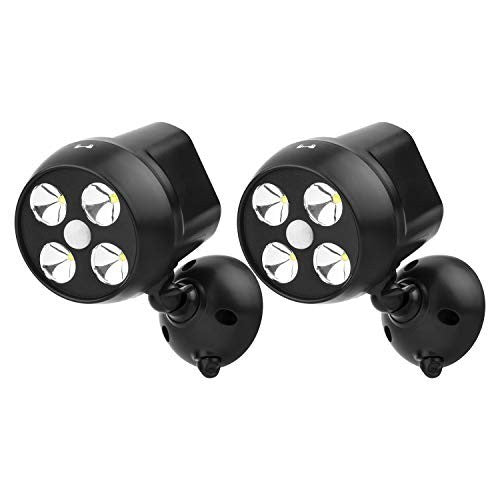 NICREW Battery Powered Outdoor LED Security Light 2 Pack, open never used 