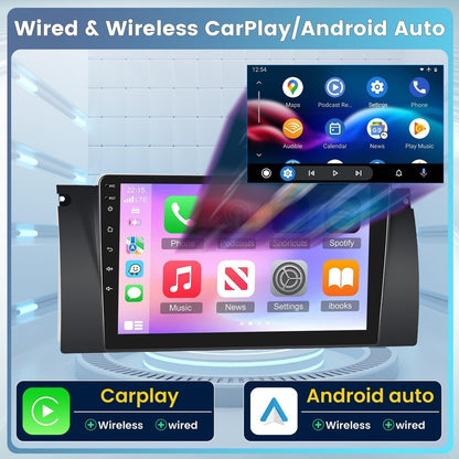 Car Radio for BMW X5 E39 E53 M5 1999-2006, Android Touch Screen BMW 5 Series