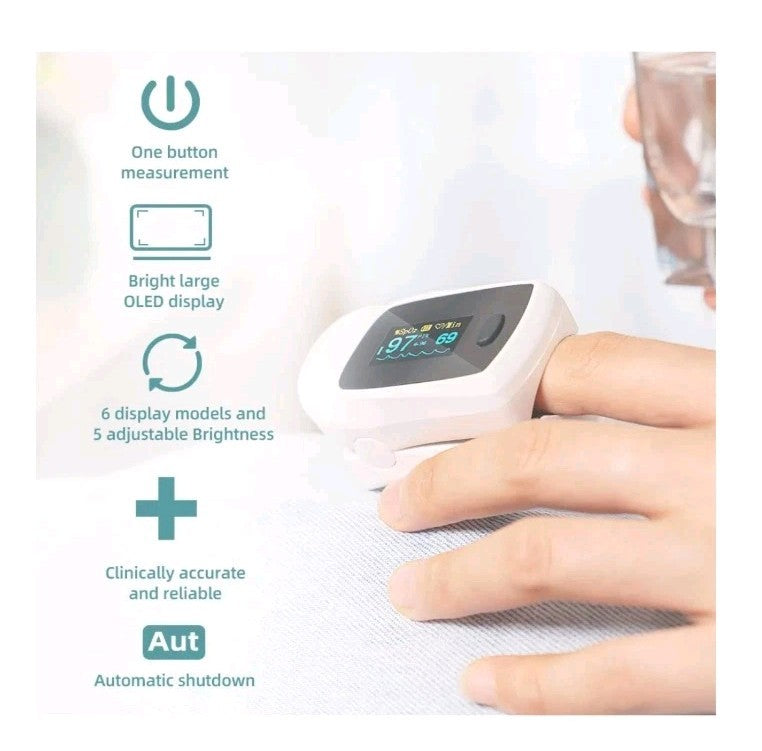 BLT M70B Oxygen Monitor Finger Adults, Fingertip Pulse Oximeter CE Approved, UK