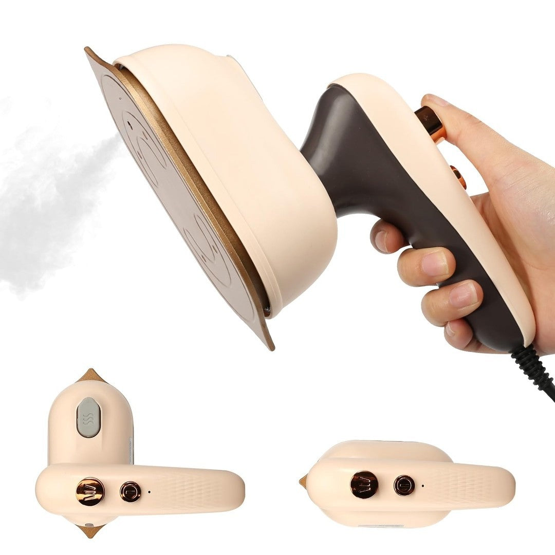 Travel Iron 25W 2 In 1 Handheld Steam Iron 180° Rotating Handle Dry and Wet UK