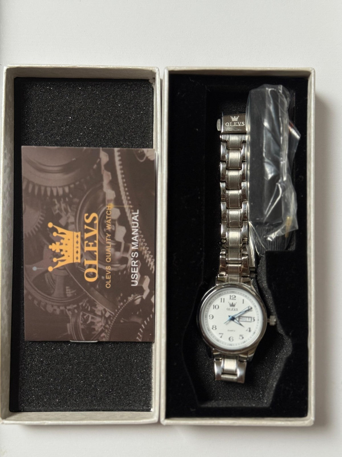Luxury OLEVS Quartz Watch for Women Elegant Stainless Steel Luminous Waterproof