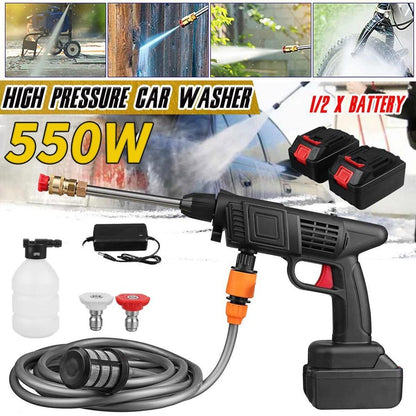 Cordless Power Washer 60Bar High Power Washer Machine with Battery,Charger