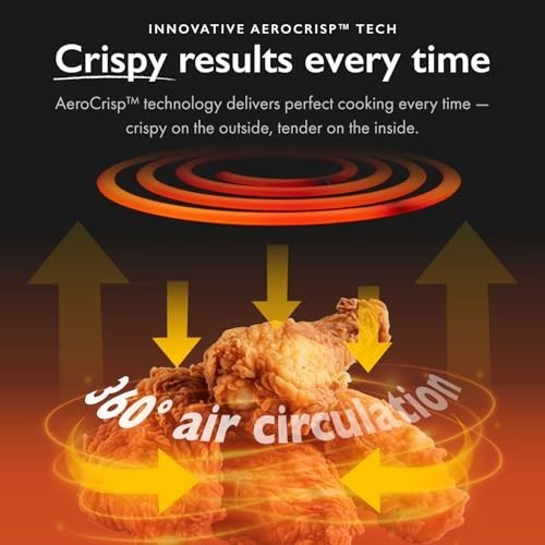 Huddle® Compact 6.3L Air Fryer with Digital Touchscreen, 8 Cooking Presets