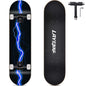 Complete skateboards, 8-layer maple board, double warped design,