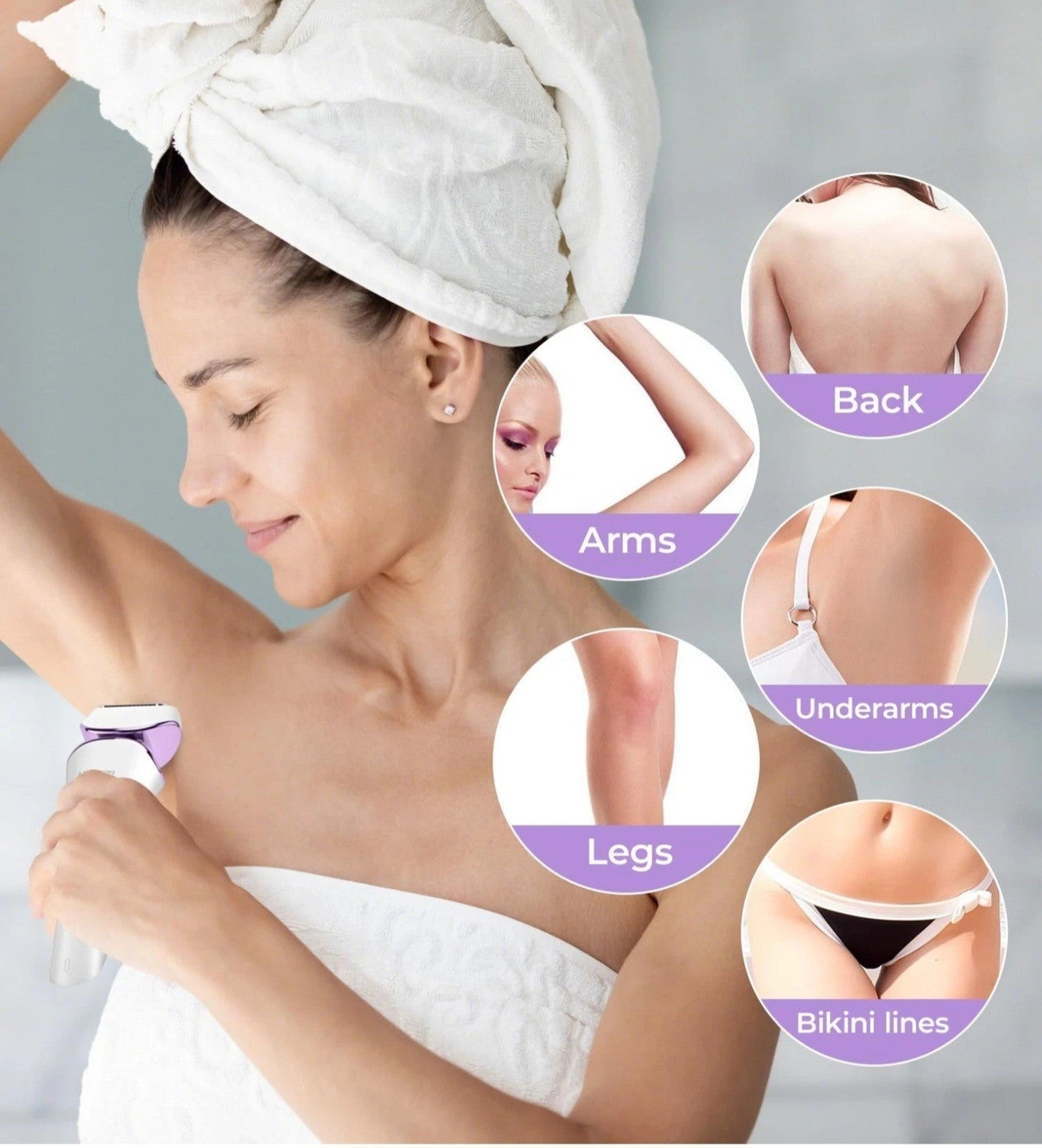 PRITECH Electric Shaver for Women, Ladies Shaver, Lady Razor for All Body