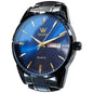 OLEVS Watch for Men Stainless Steel Business Dress Analog Quartz Men Watch