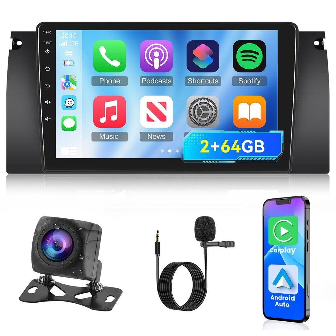 Car Radio for BMW X5 E39 E53 M5 1999-2006, Android Touch Screen BMW 5 Series