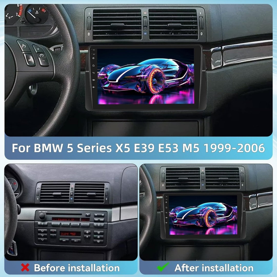 Car Radio for BMW X5 E39 E53 M5 1999-2006, Android Touch Screen BMW 5 Series