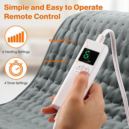Heat Pad OneAmg 49"X12" Heating Pads for Back Pain Relief with 6 Heating Setting